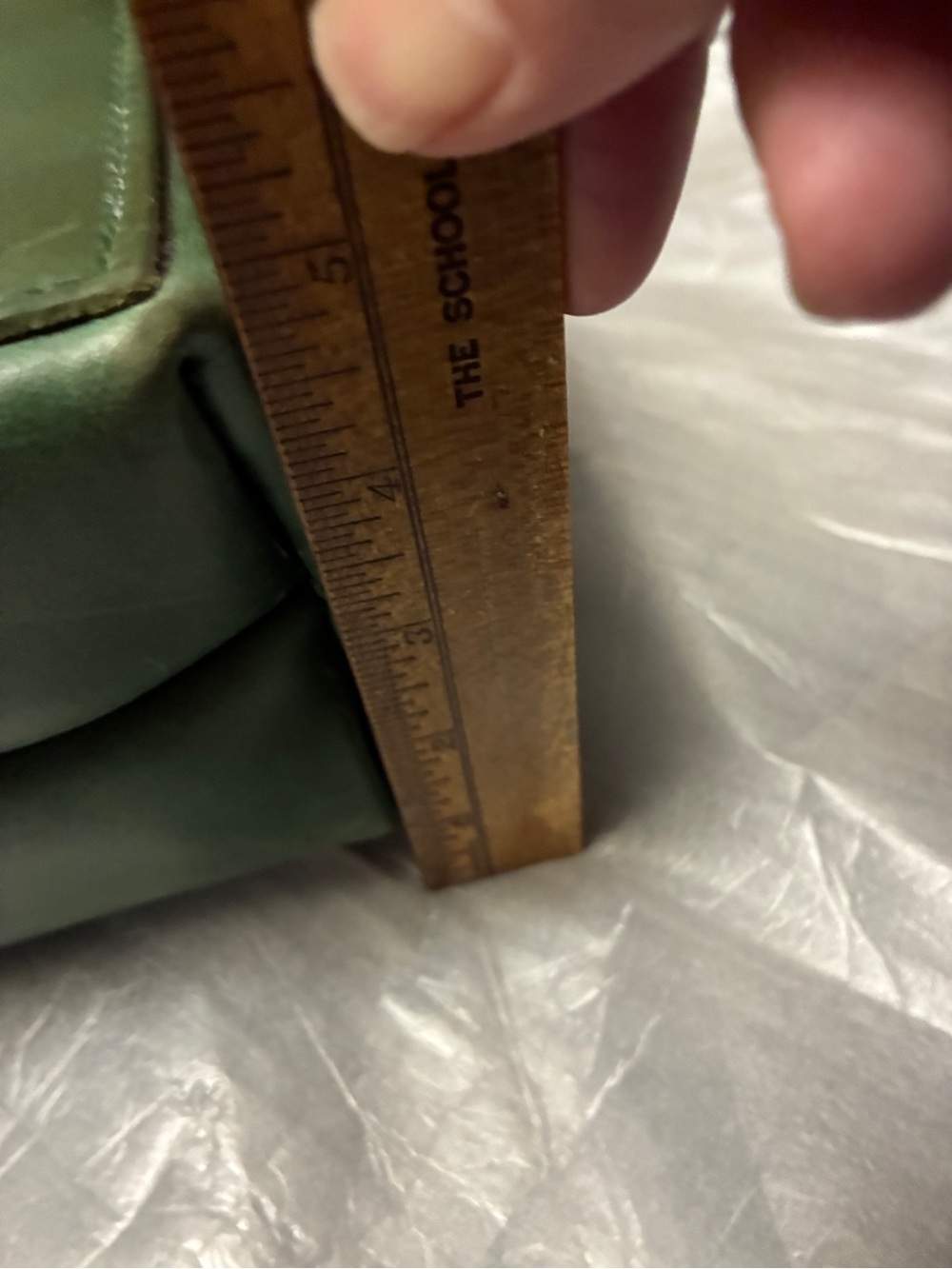 Portland Leather Green Leather Crossbody Tote with Front Slip Pocket - Picture 10 of 10
